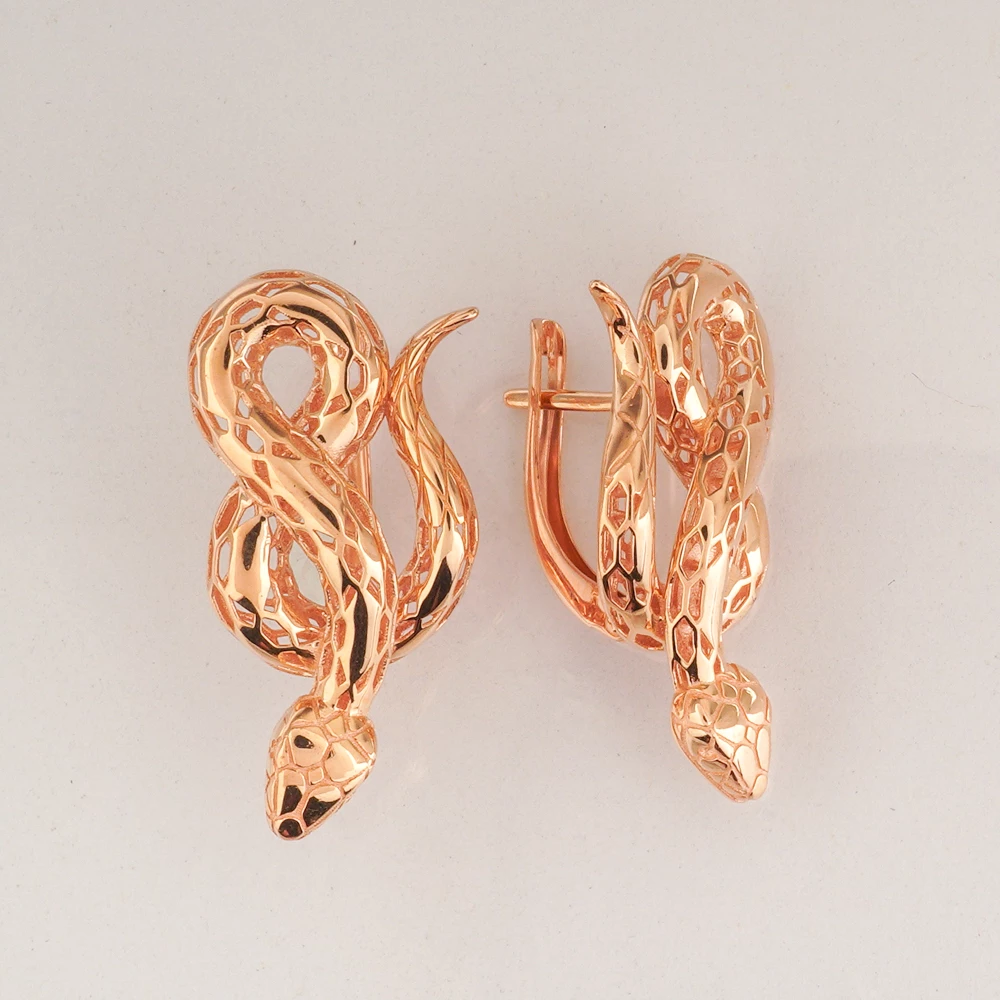 Серьги из красного золота 585 пробы