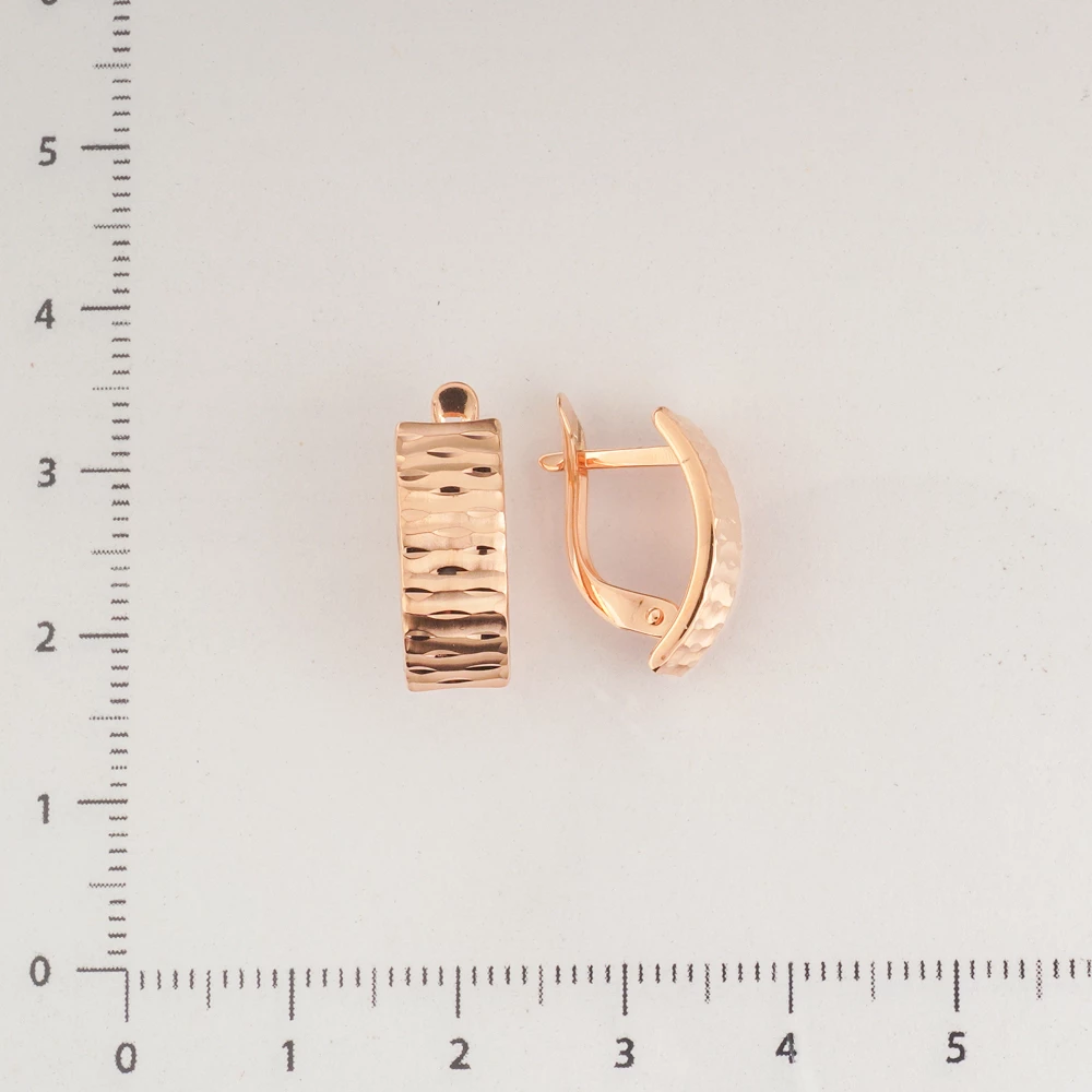 Серьги из красного золота 585 пробы