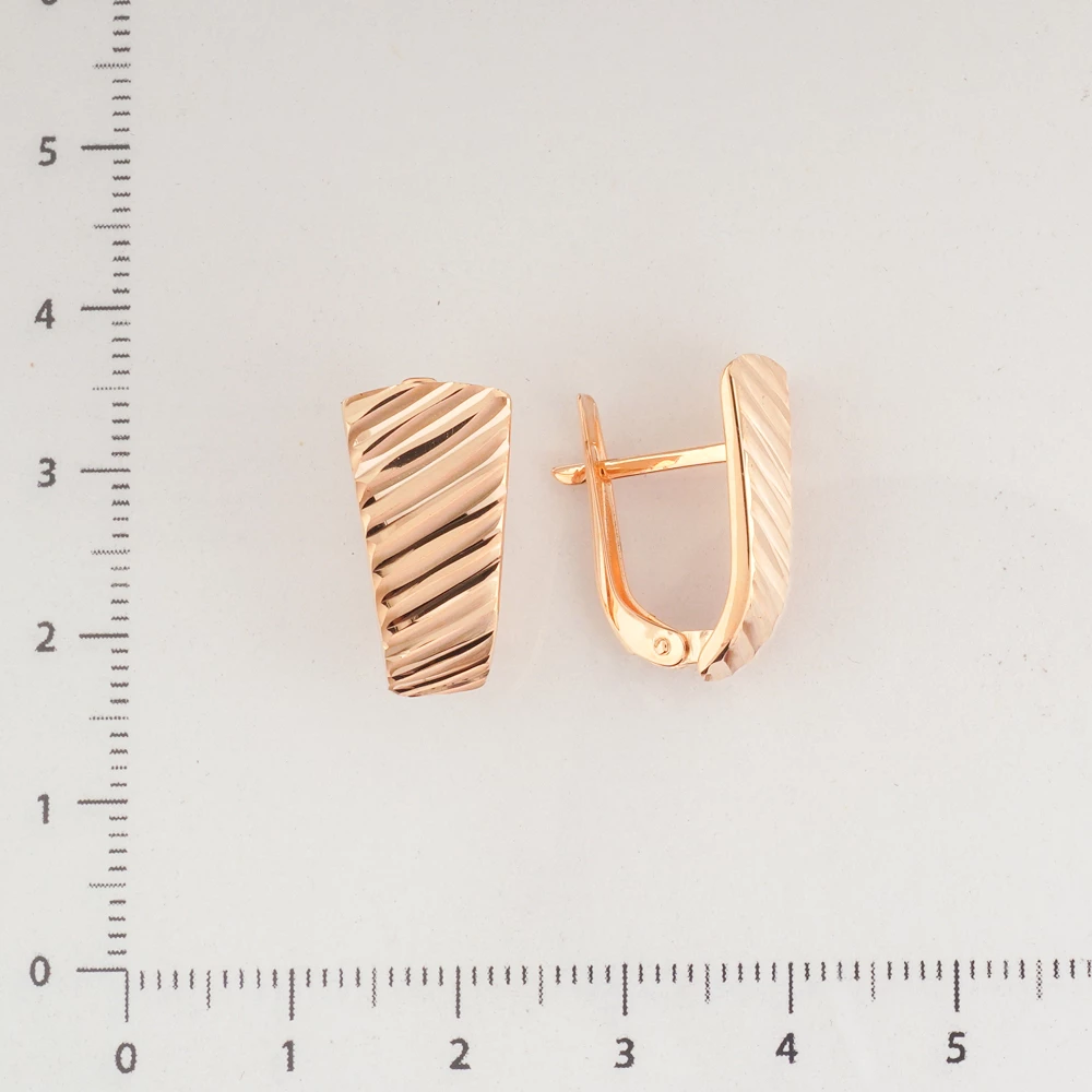 Серьги из красного золота 585 пробы