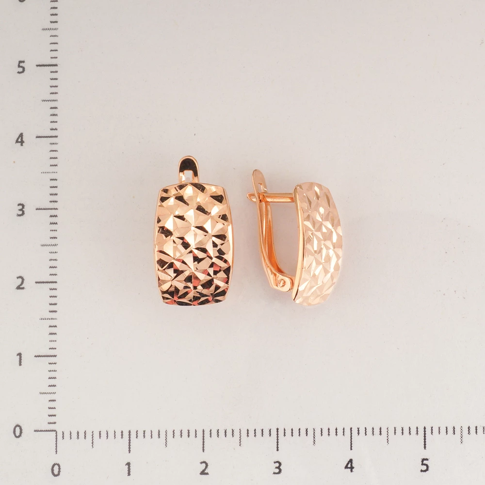 Серьги из красного золота 585 пробы