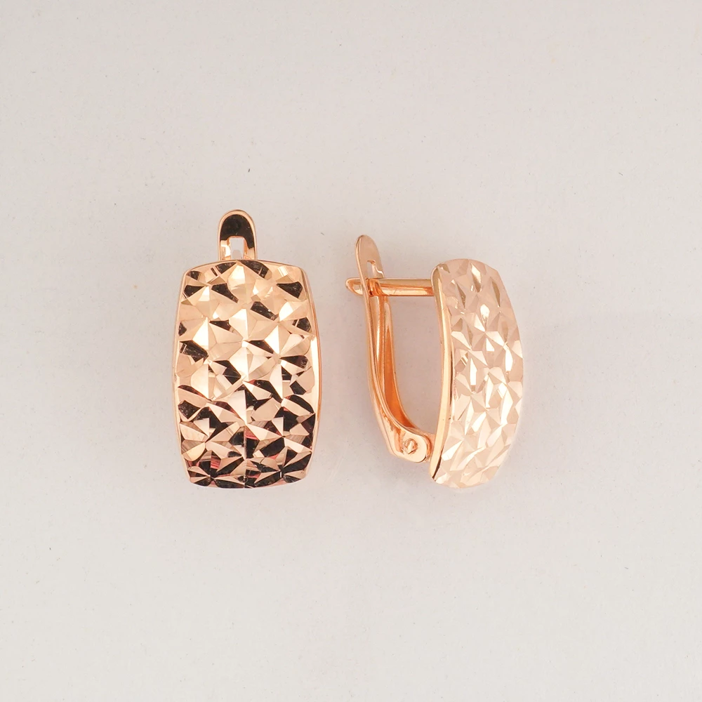 Серьги из красного золота 585 пробы