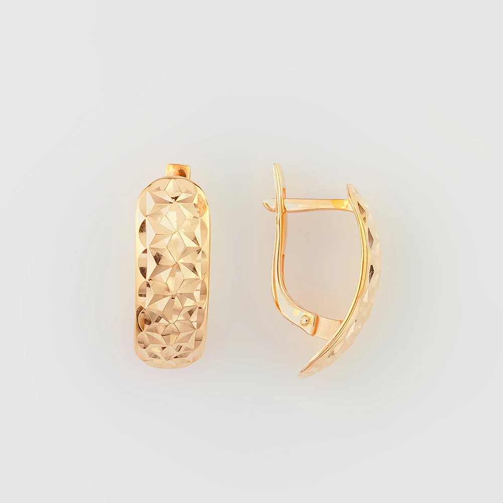 Серьги из красного золота 585 пробы