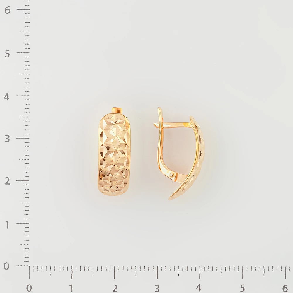 Серьги из красного золота 585 пробы
