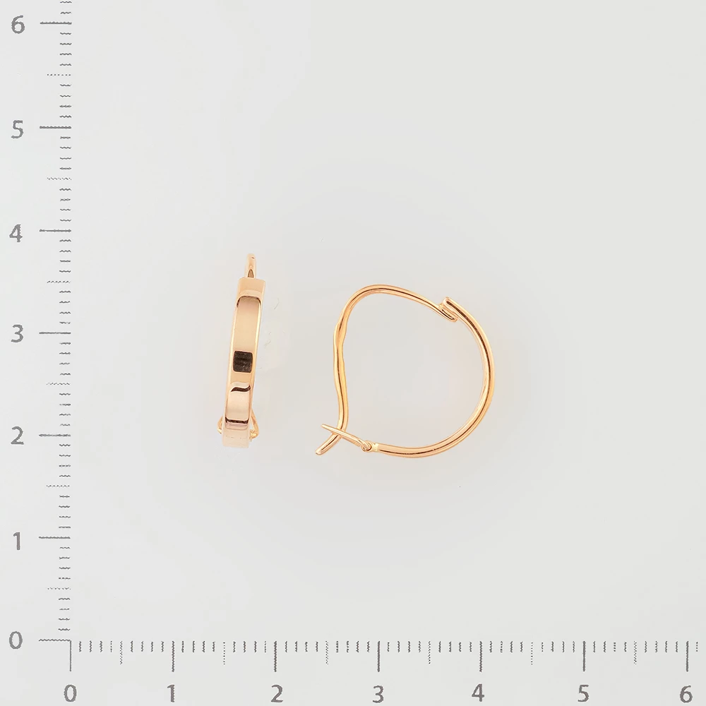 Серьги из красного золота 585 пробы
