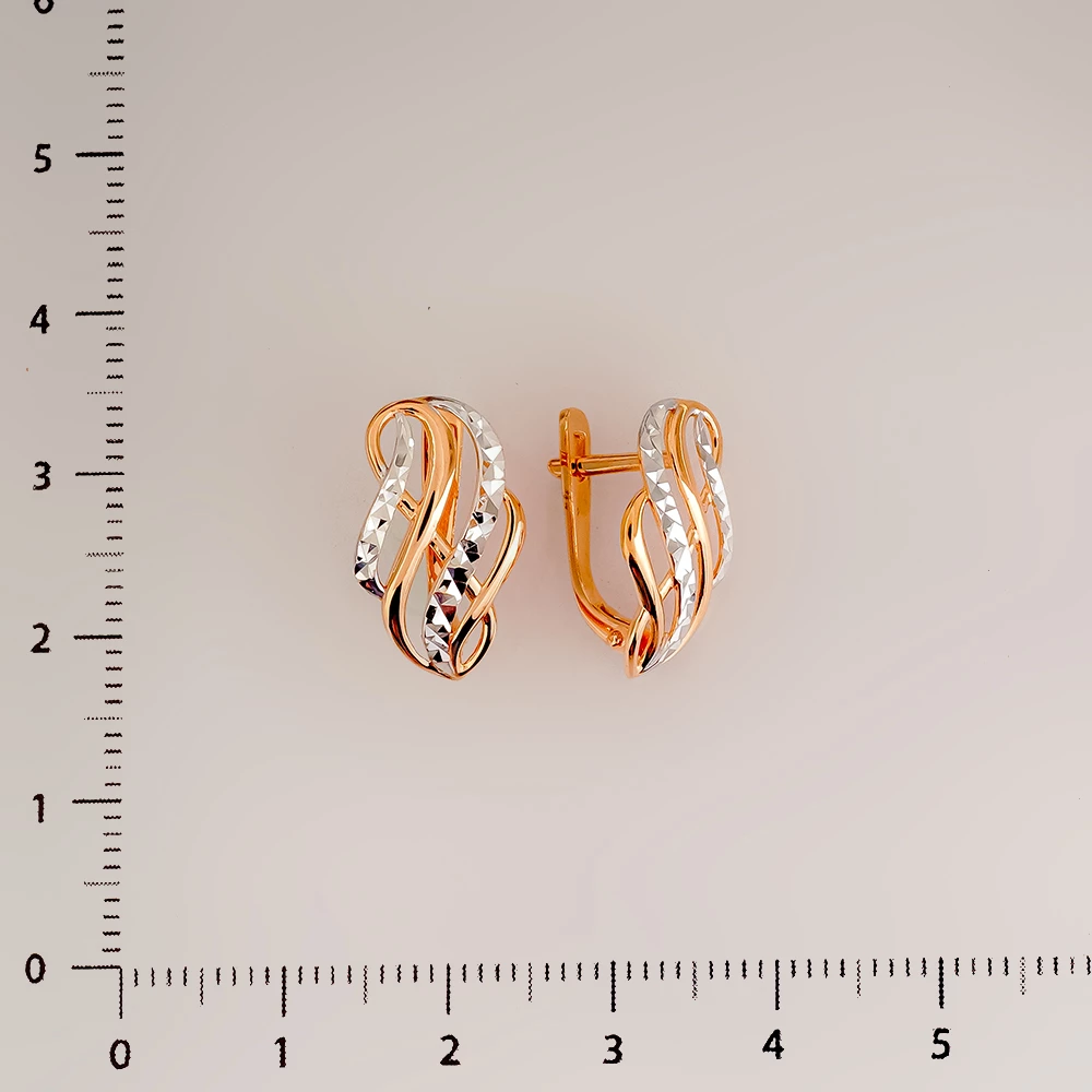 Серьги из красного золота 585 пробы