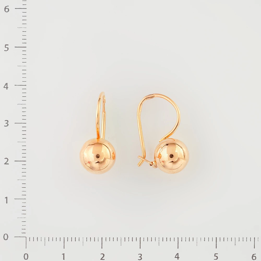 Серьги из красного золота 583 пробы