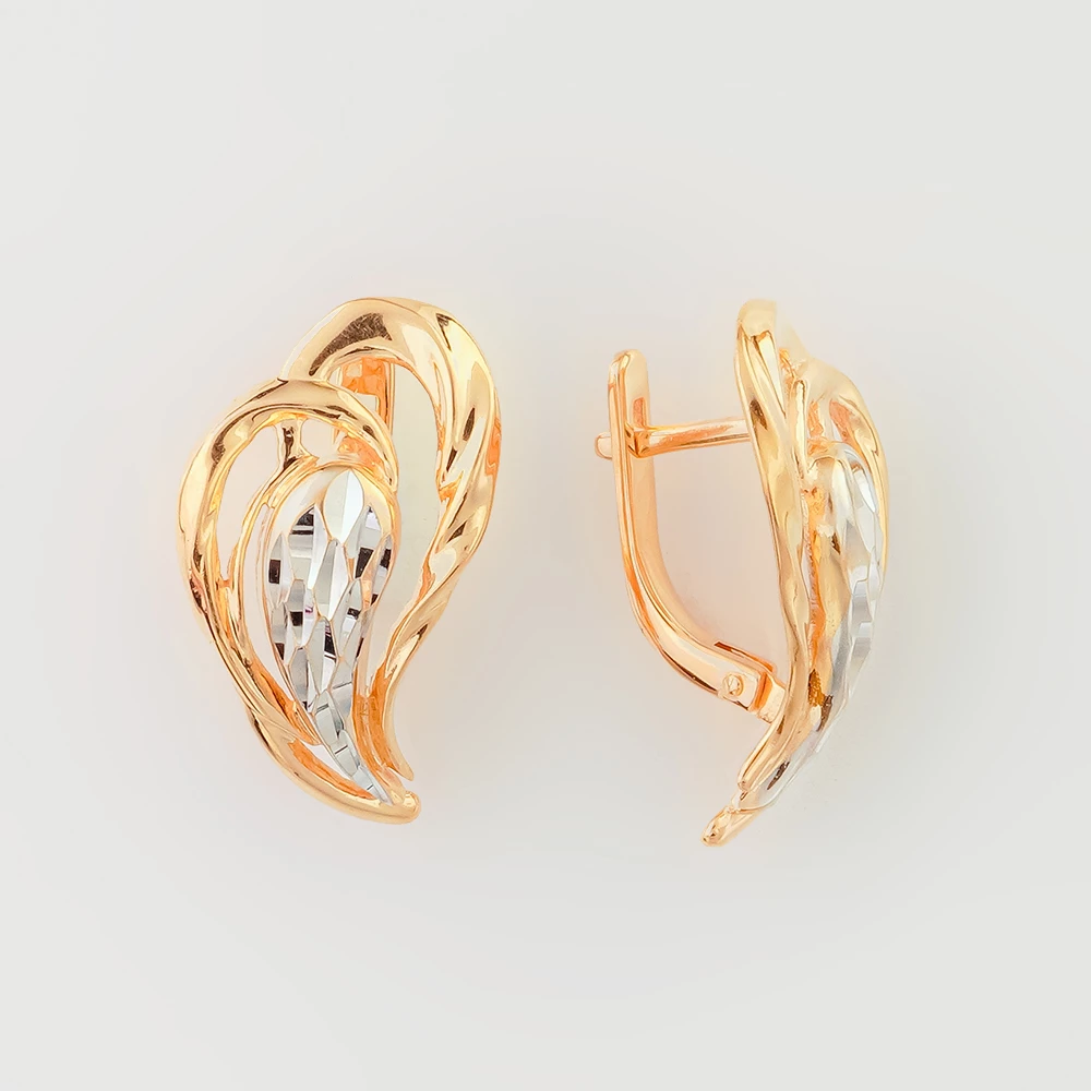 Серьги из красного золота 585 пробы