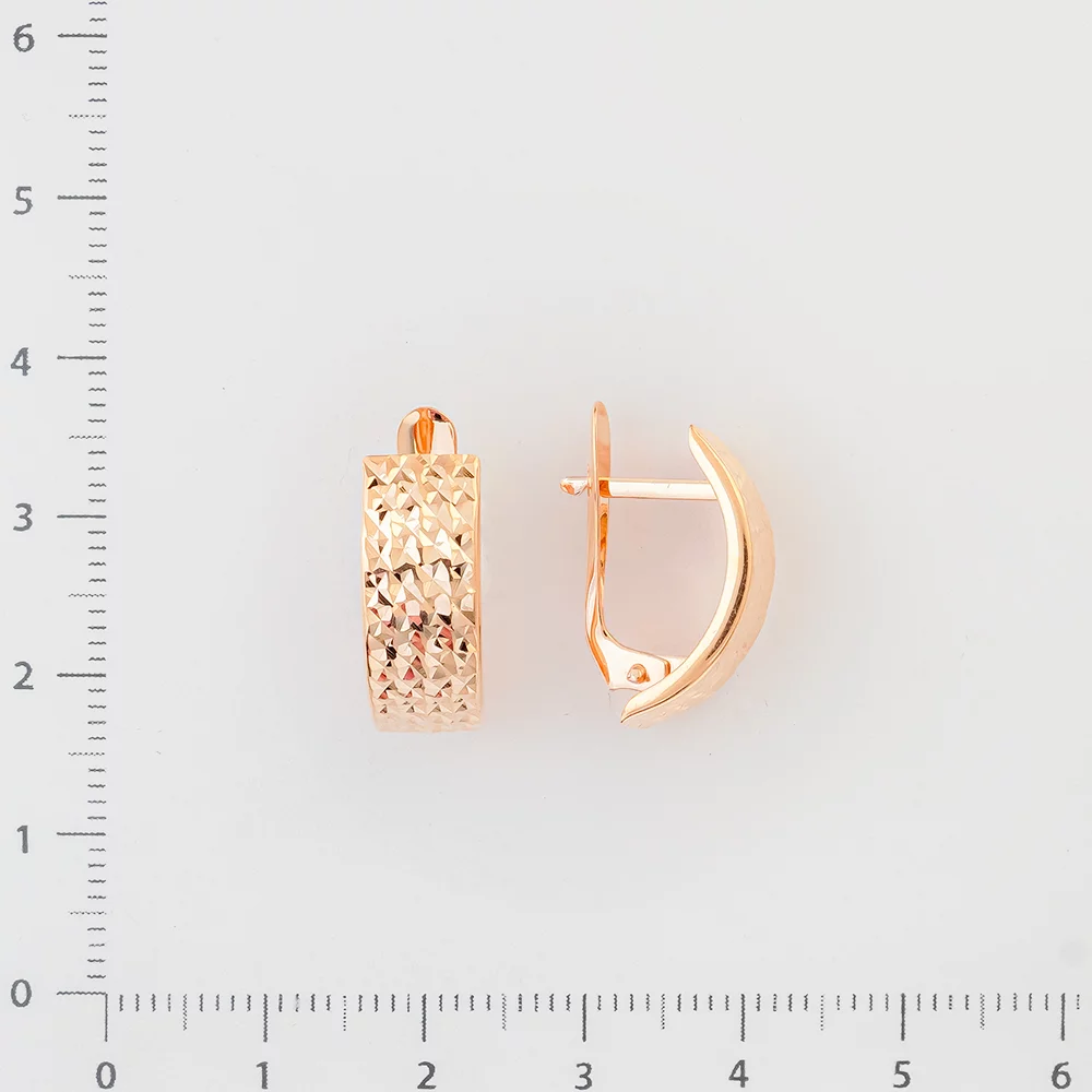 Серьги из красного золота 585 пробы