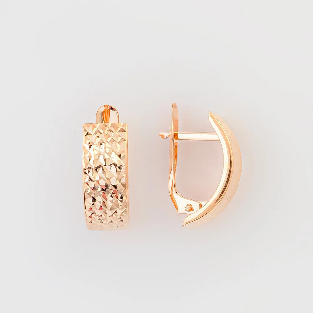 Серьги из красного золота 585 пробы