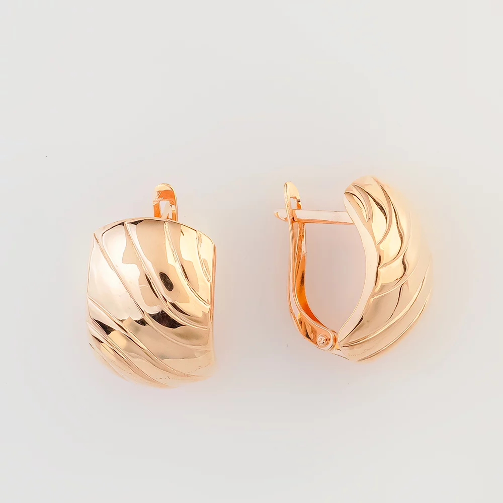 Серьги из красного золота 585 пробы