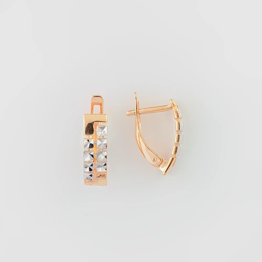 Серьги из красного золота 585 пробы