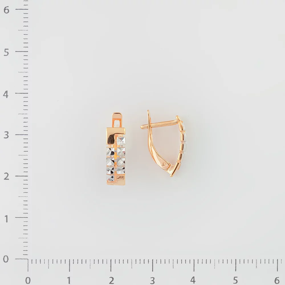 Серьги из красного золота 585 пробы