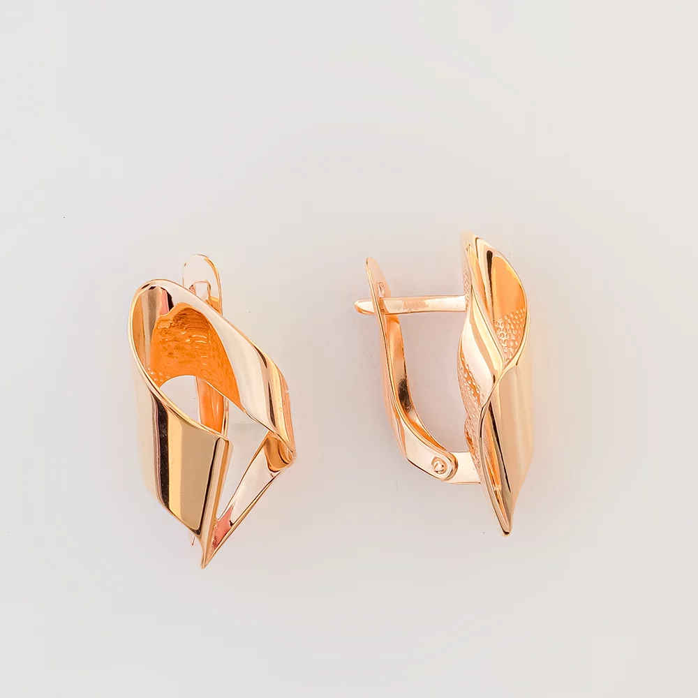 Серьги из красного золота 585 пробы