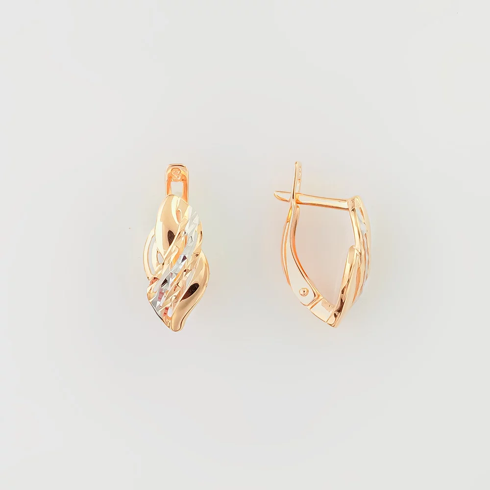 Серьги из красного золота 585 пробы