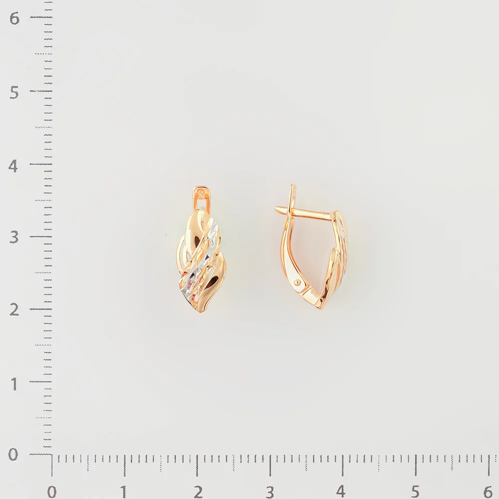 Серьги из красного золота 585 пробы