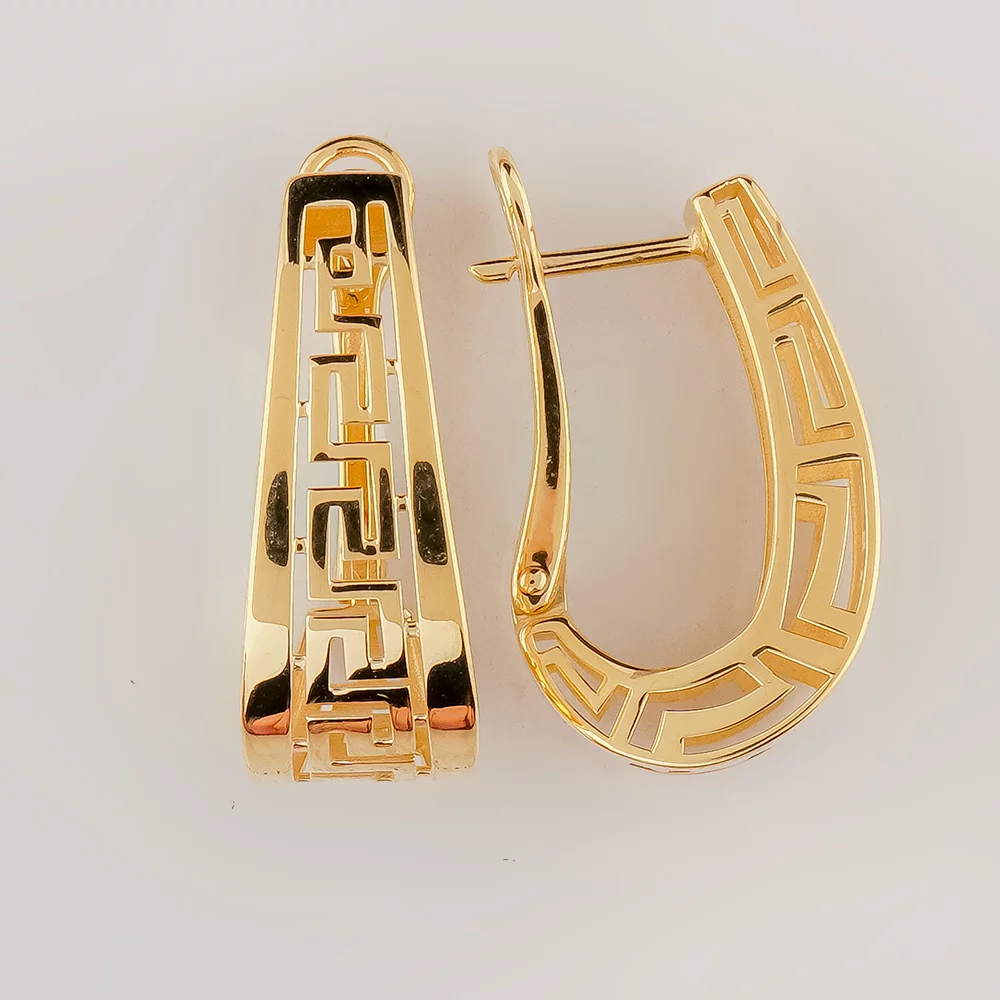 Серьги из желтого золота 585 пробы
