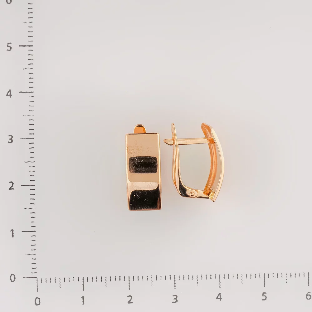 Серьги из красного золота 585 пробы