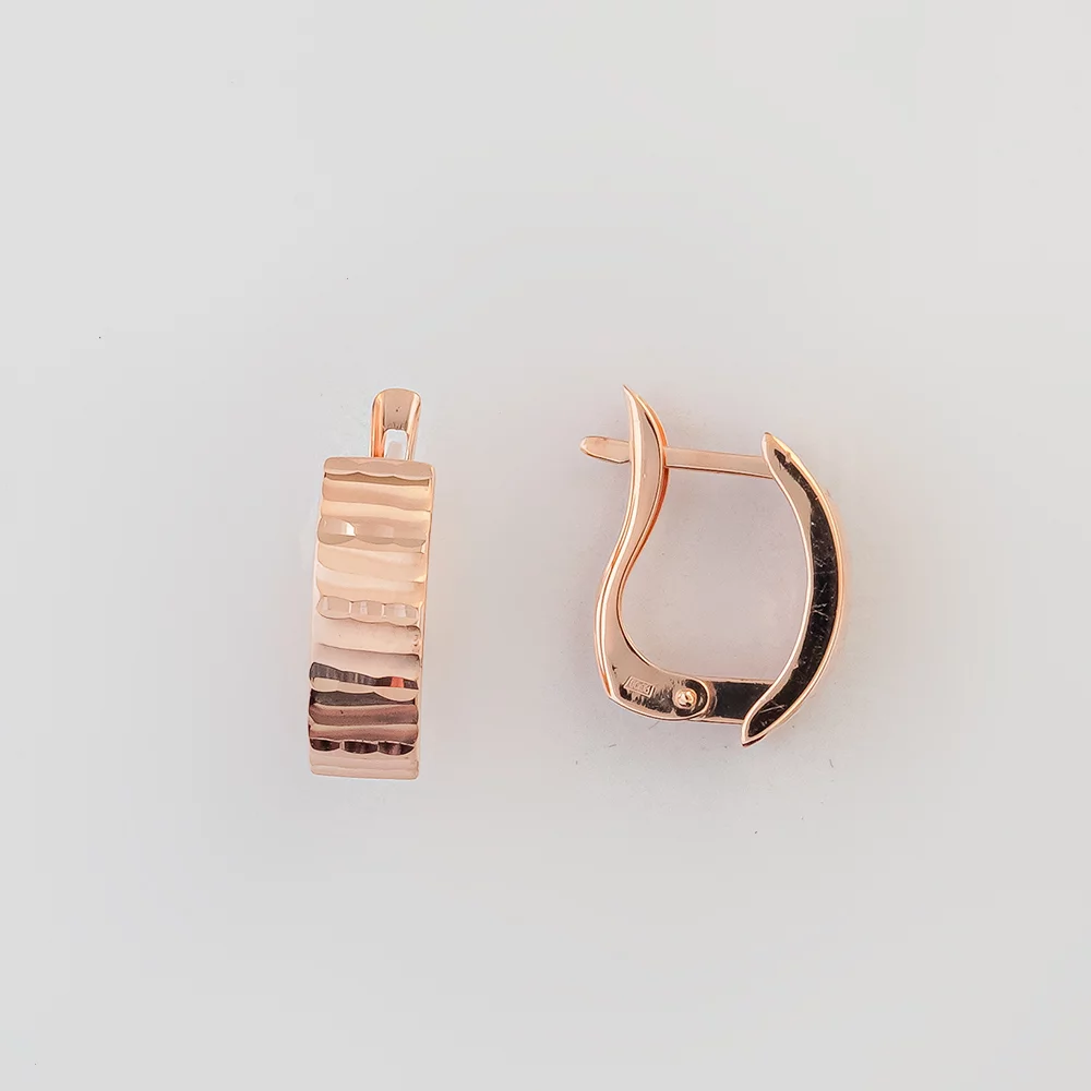Серьги из красного золота 585 пробы