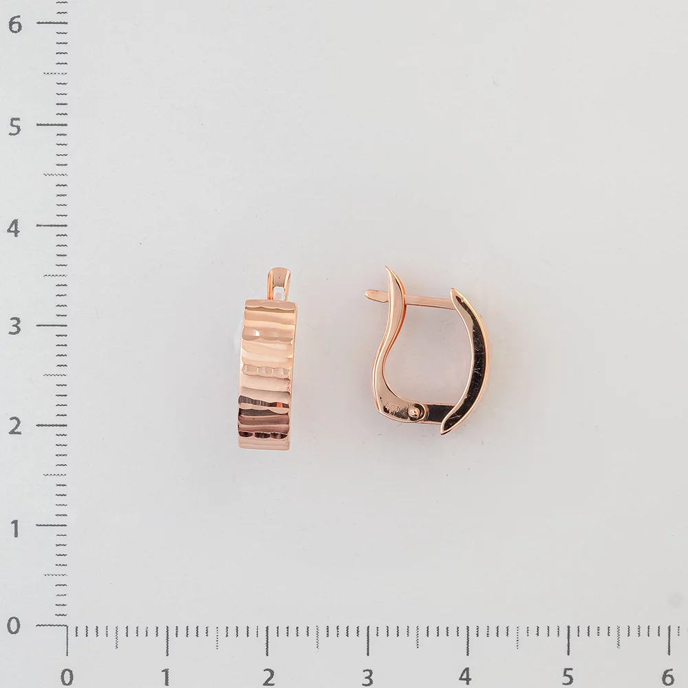 Серьги из красного золота 585 пробы