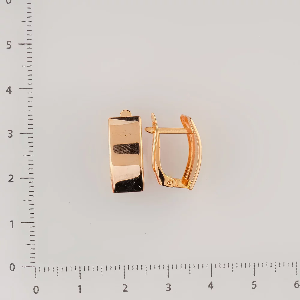 Серьги из красного золота 585 пробы