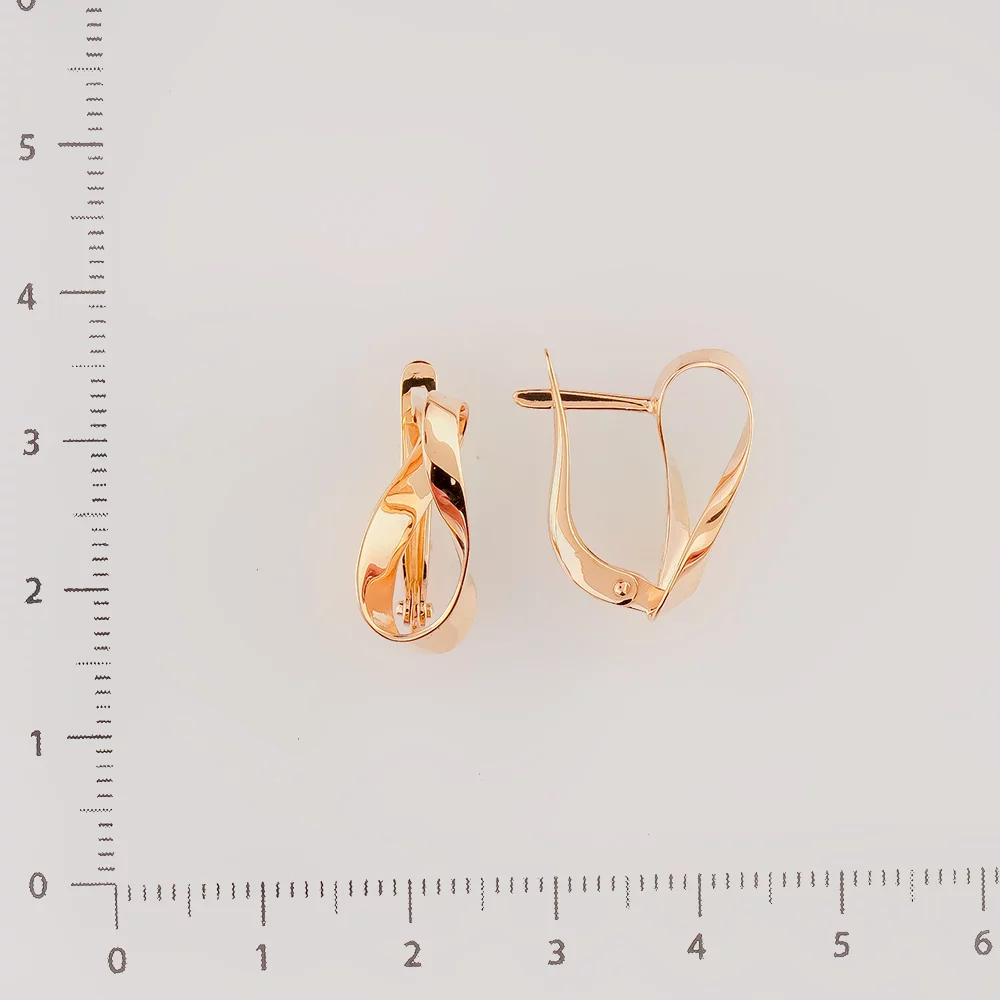 Серьги из красного золота 585 пробы