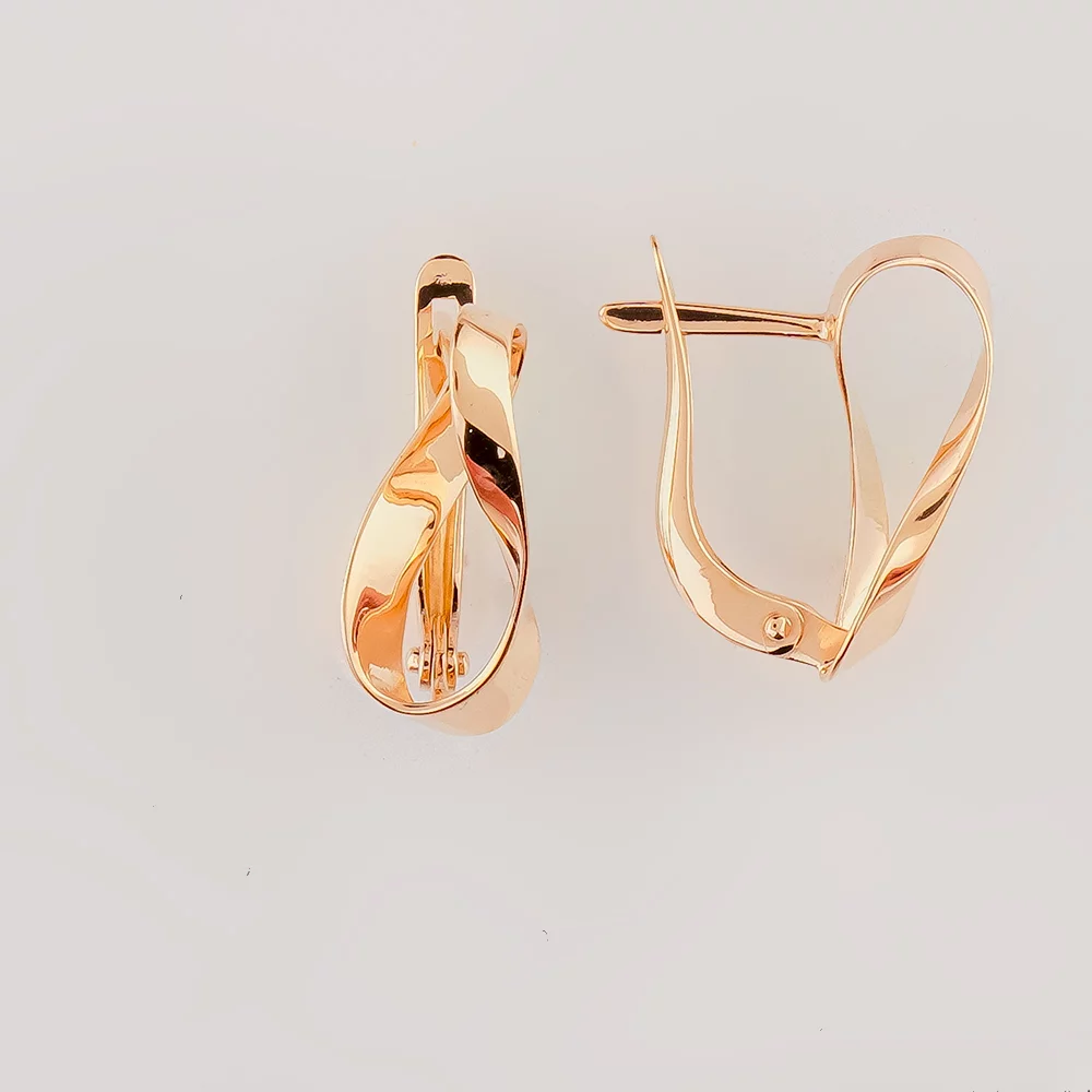 Серьги из красного золота 585 пробы