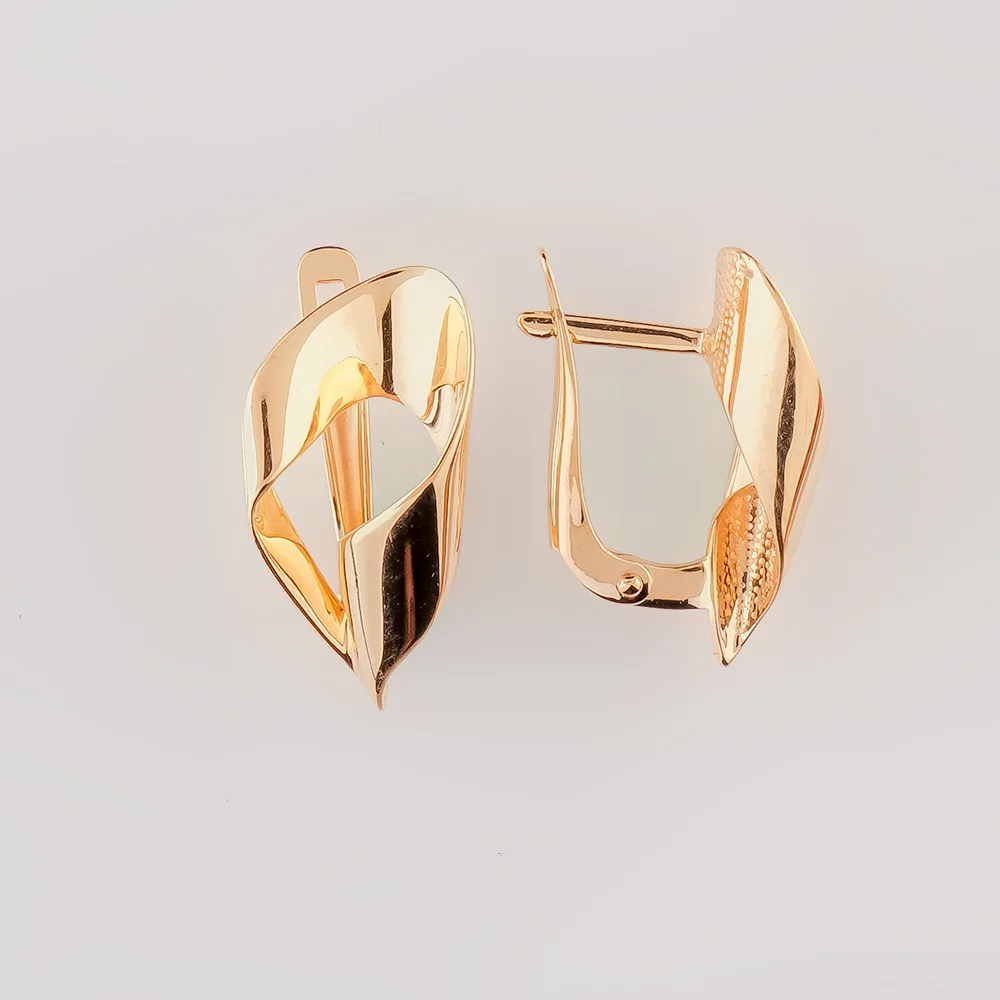 Серьги из красного золота 585 пробы