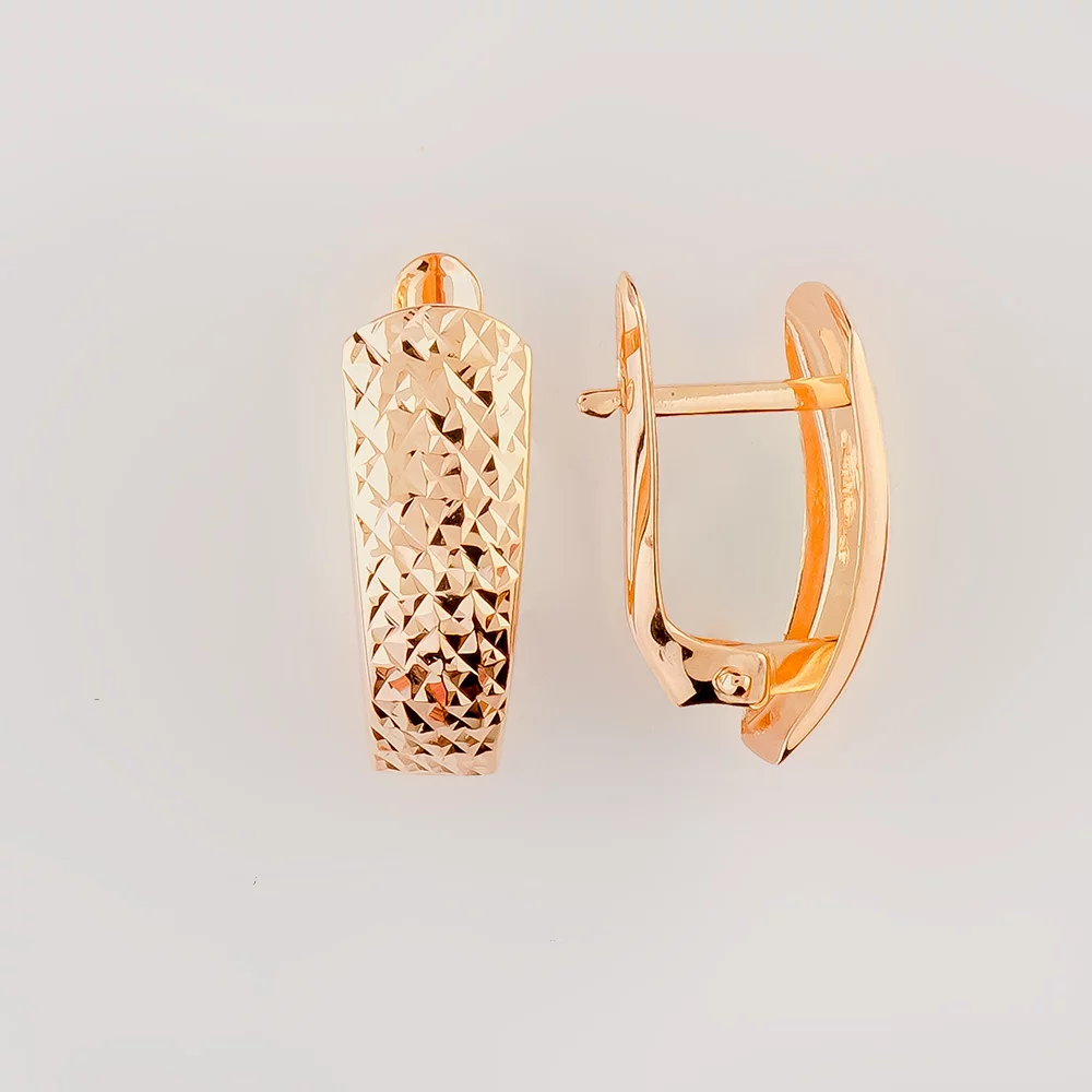Серьги из красного золота 585 пробы