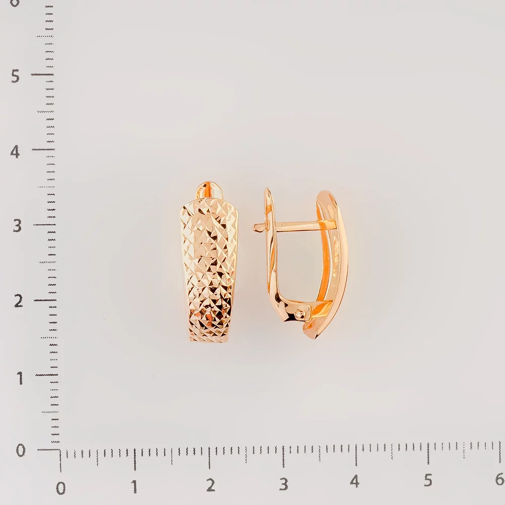 Серьги из красного золота 585 пробы
