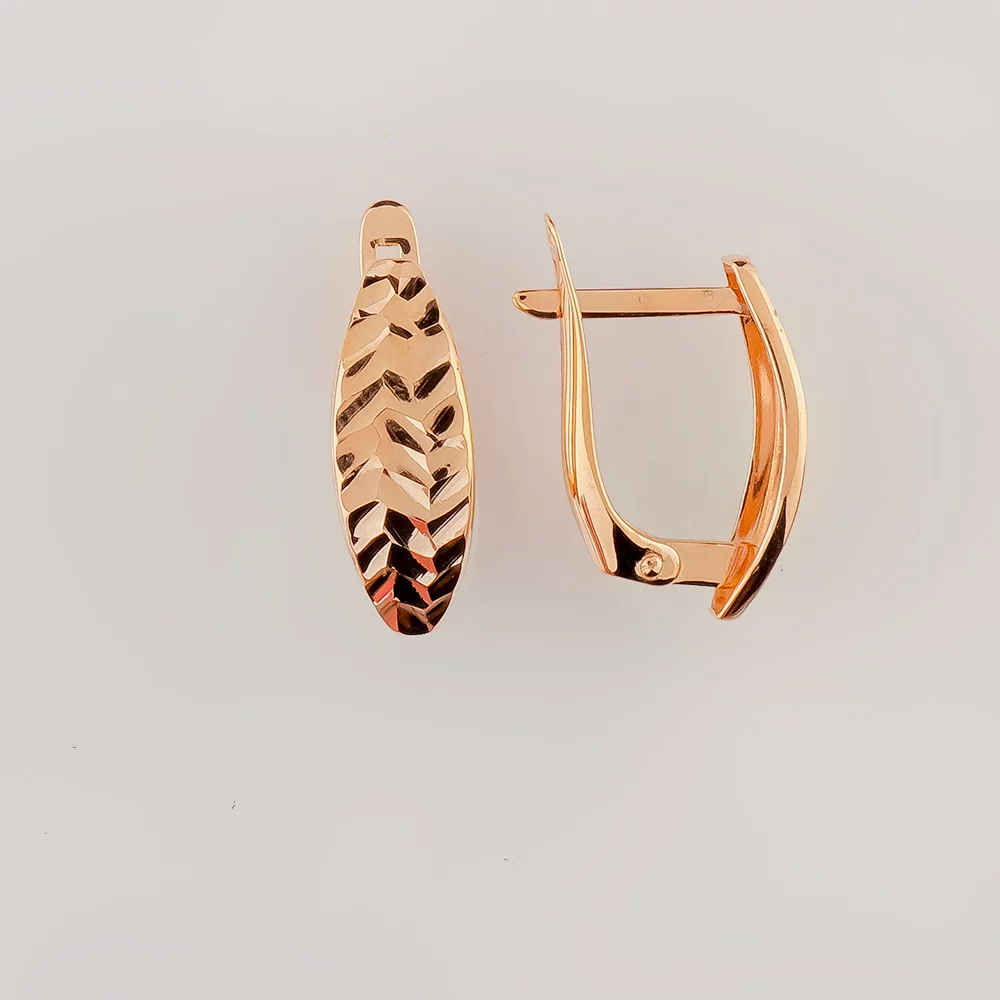 Серьги из красного золота 585 пробы