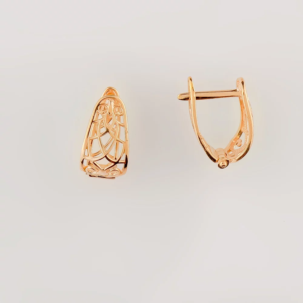 Серьги из красного золота 585 пробы