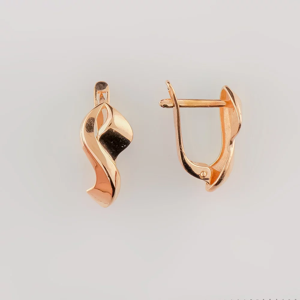 Серьги из красного золота 585 пробы