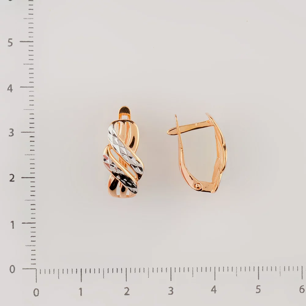 Серьги из красного золота 585 пробы