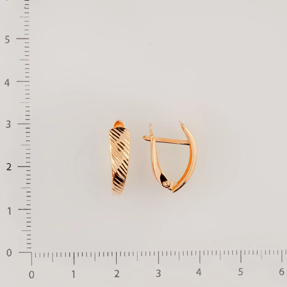 Серьги из красного золота 585 пробы