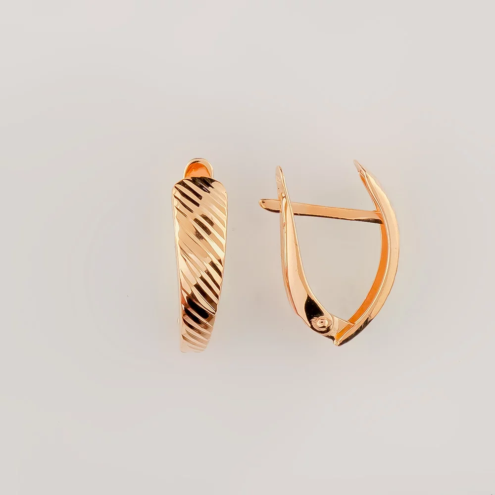 Серьги из красного золота 585 пробы