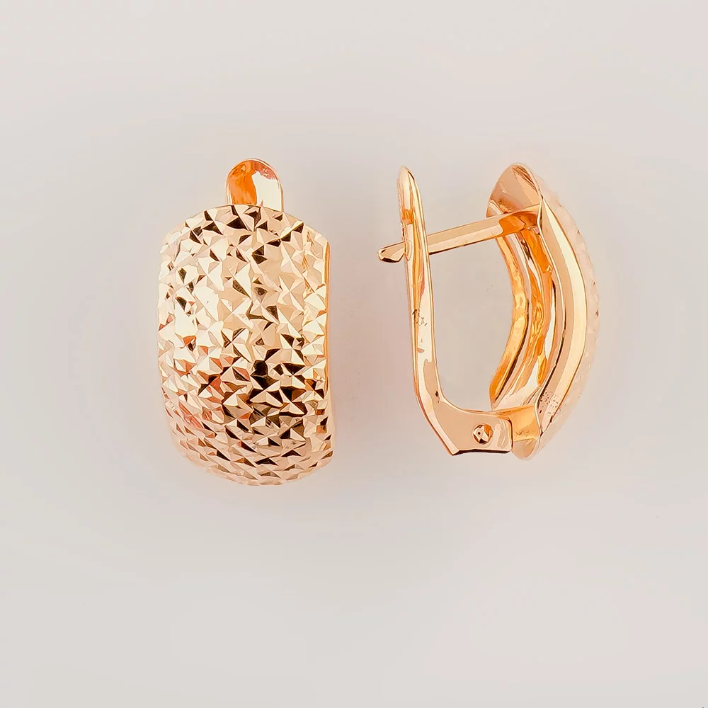 Серьги из красного золота 585 пробы
