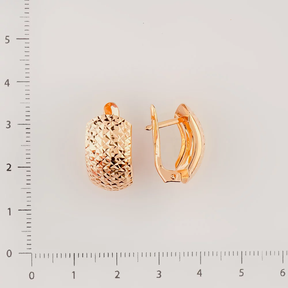 Серьги из красного золота 585 пробы