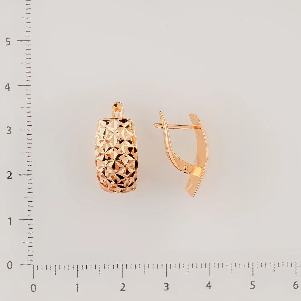 Серьги из красного золота 585 пробы