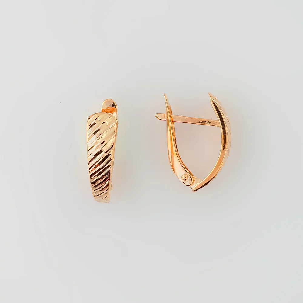 Серьги из красного золота 585 пробы