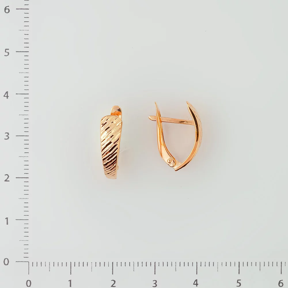 Серьги из красного золота 585 пробы