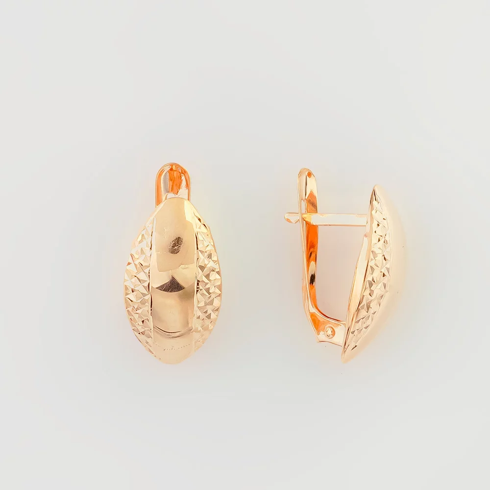 Серьги из красного золота 585 пробы