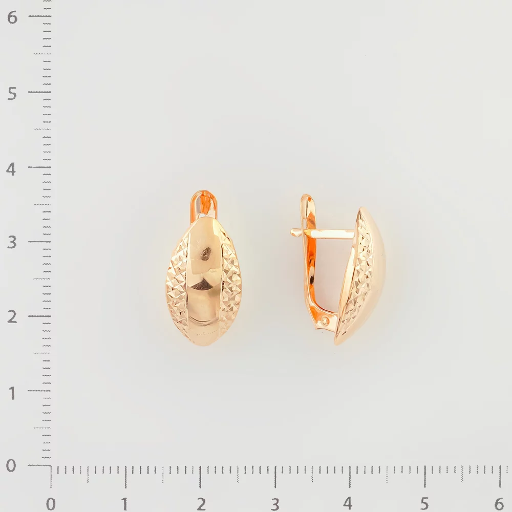 Серьги из красного золота 585 пробы