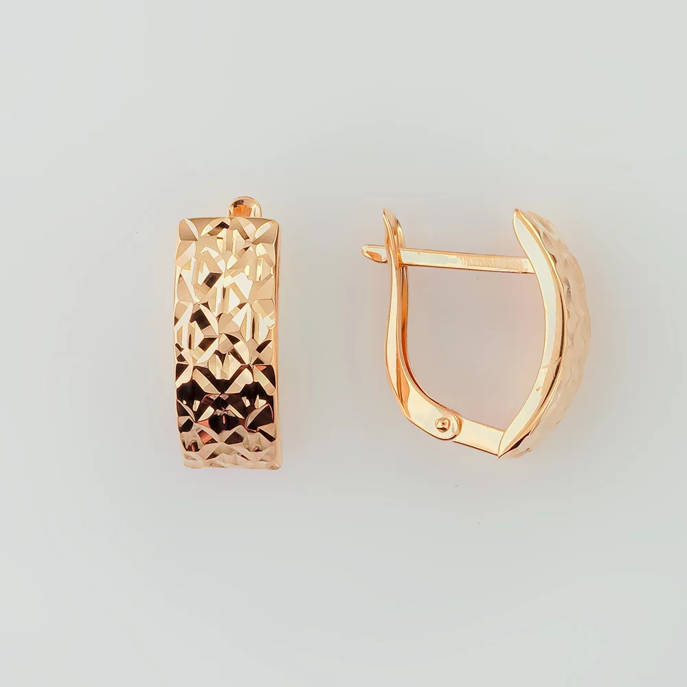 Серьги из красного золота 375 пробы