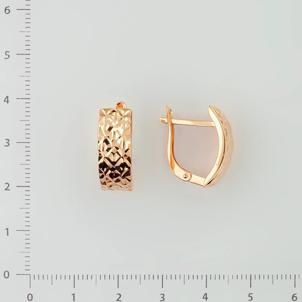 Серьги из красного золота 375 пробы