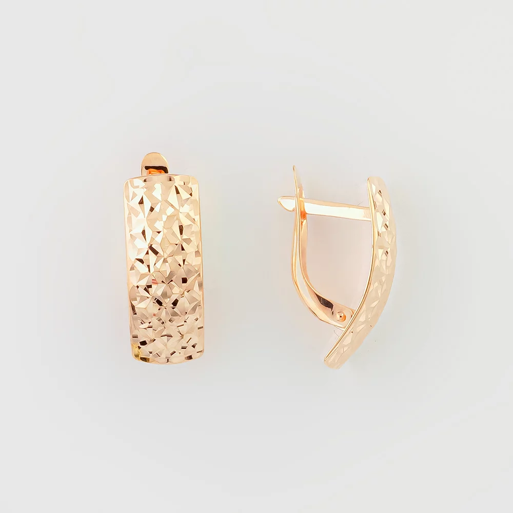 Серьги из красного золота 585 пробы