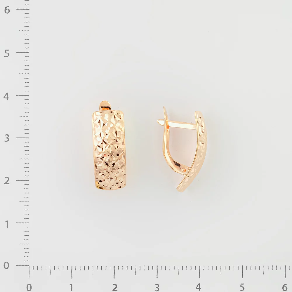 Серьги из красного золота 585 пробы