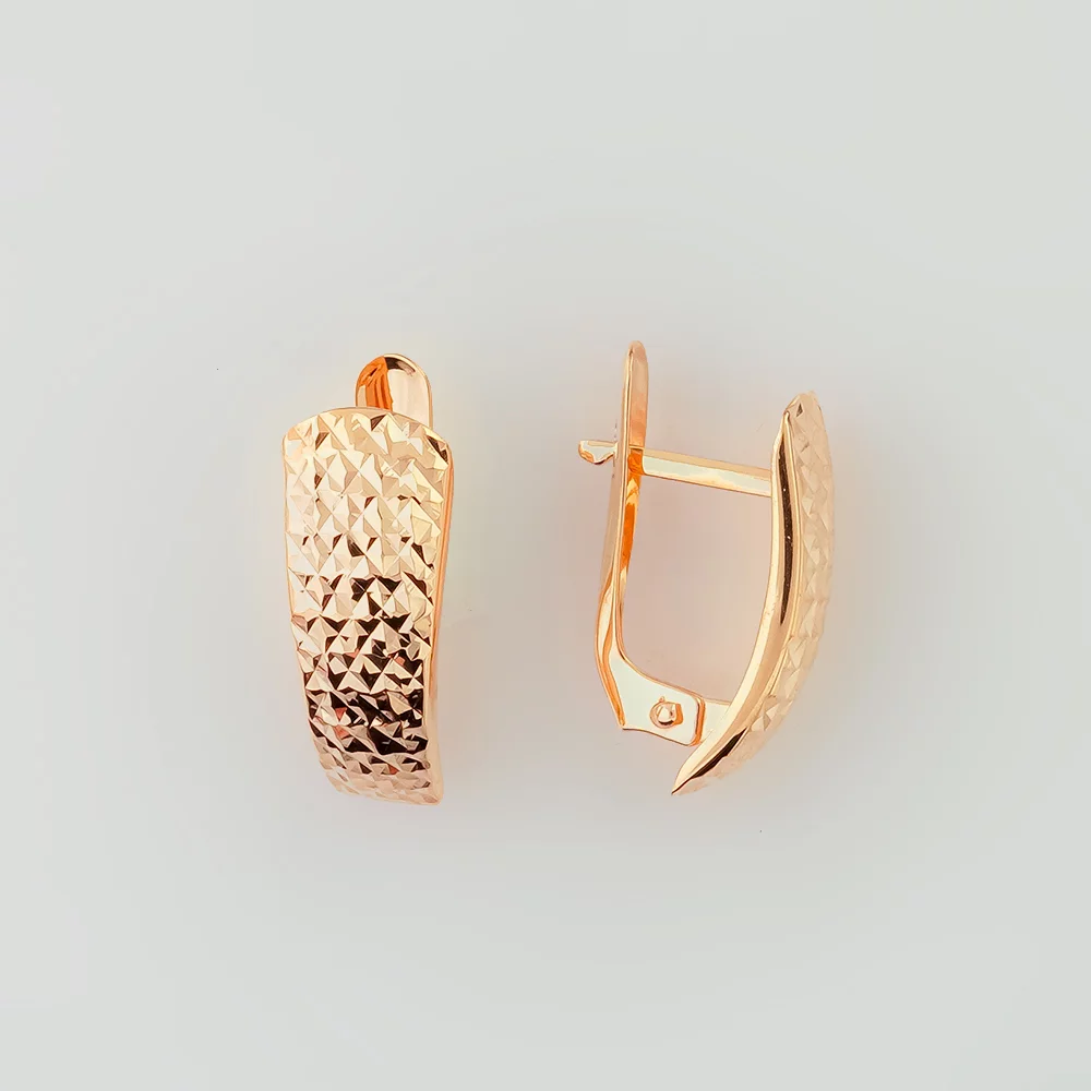 Серьги из красного золота 585 пробы