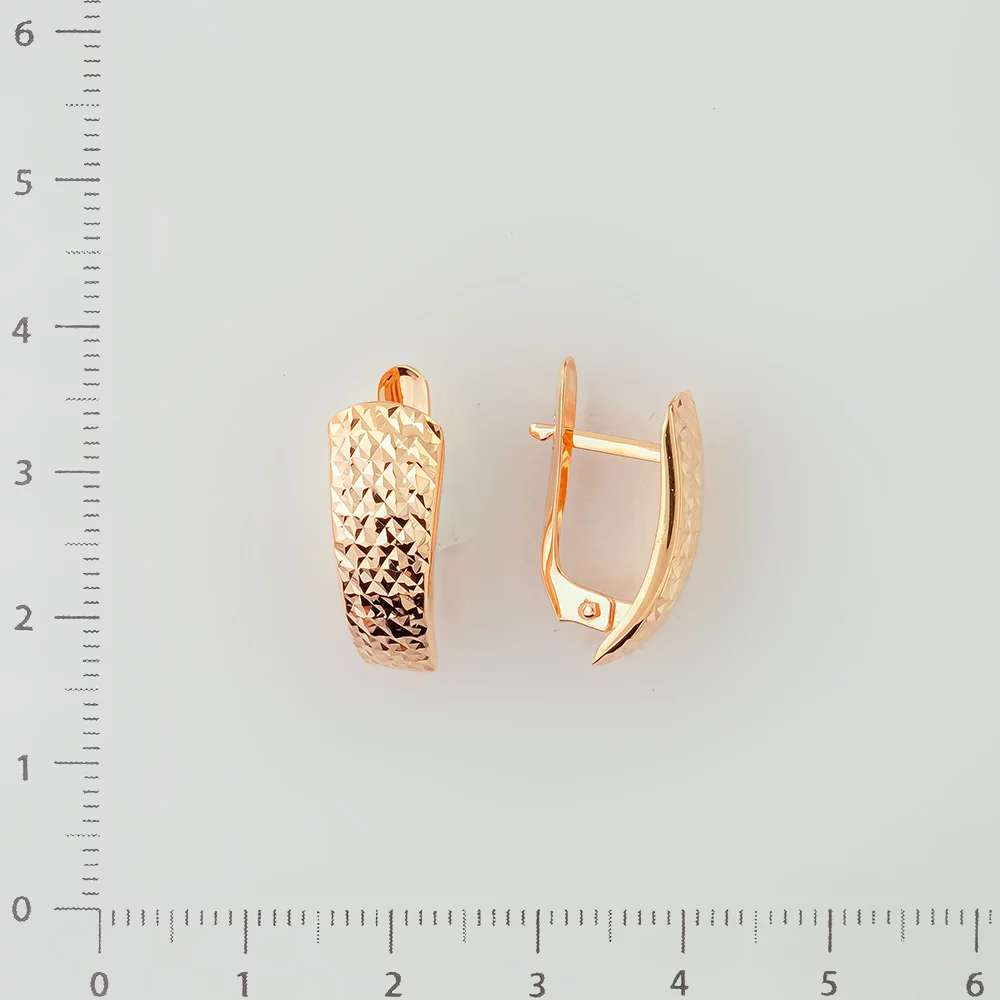 Серьги из красного золота 585 пробы