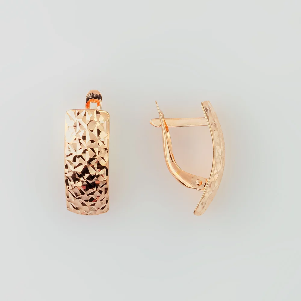 Серьги из красного золота 585 пробы