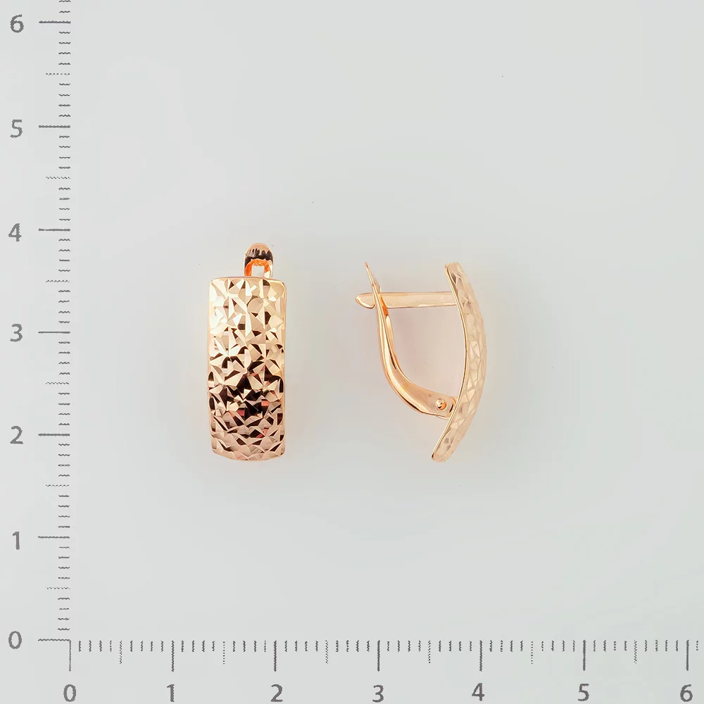 Серьги из красного золота 585 пробы